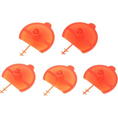 Juego de 5 piezas que incluye una boquilla plana, un pulverizador, un gatillo de pegamento a presión, un extensor de espuma, naranja (1/5)