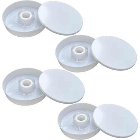 4pcs White Bee Feeders Plastic Beehive Feeders Beekeeping Feeding Equipment (1/5)