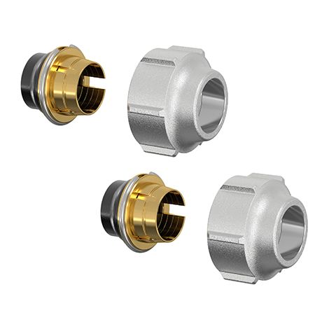 Klemmverschraubung 12 x 3/4" Eurokonus für metallische Rohre, Set A11 (1/3)