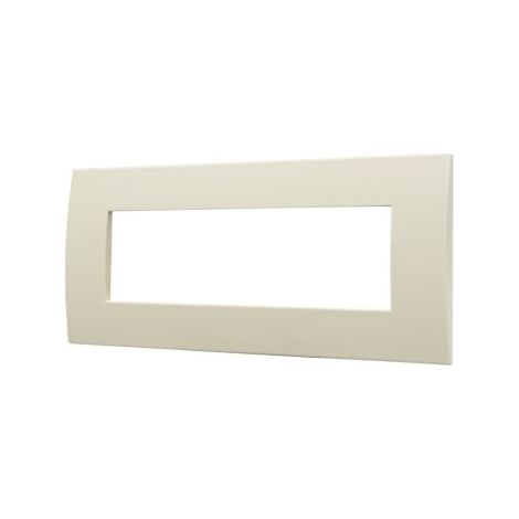 Plaque plastique ETTROIT 7P série Venus couleur sable compatible avec Vimar Arke - VA83709 (1/2)