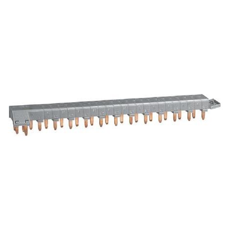 Legrand – Peigne électrique tétrapolaire 12 modules – Raccordement rapide sur bornes auto ou à vis – Compatible gamme DX3 – Alimentation directe depuis interrupteur différentiel