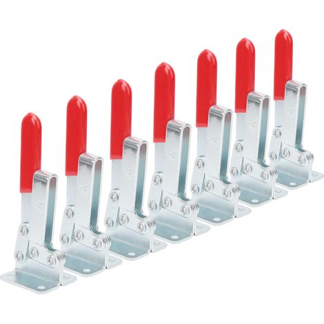 Lot de 2 Pinces de Serrage Rapide Haute Résistance, Mécanisme de Fixation Manuelle, Finition Polie Anti-Usure, Outil de Maintien pour Atelier (1/5)