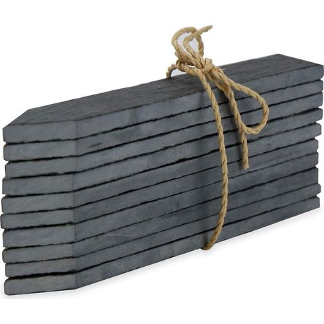 Ensemble de 10 marqueurs et craies en ardoise pour jardin Étiquettes pour plantes de jardin (1/4)