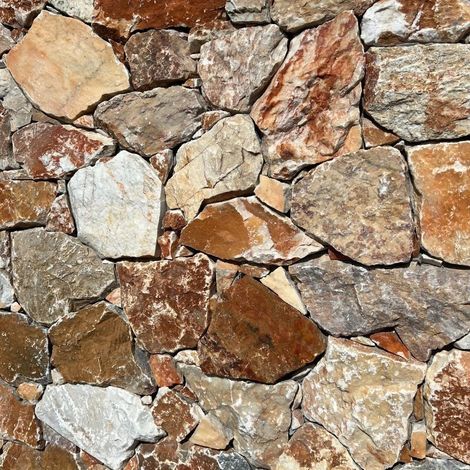 Parement Pierre Naturelle Roussillon - Couche 1m² - Ti'ma Stone (1/4)