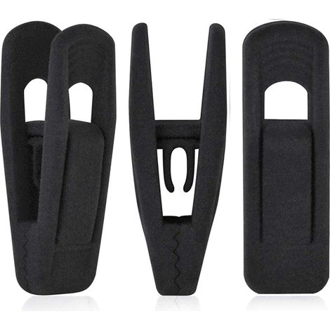 Clip Pour Cintre Velours - Clip À Doigt Antidérapant Pour Pantalons Jupes Écharpes - Compatible Avec Cintres Velours Mince - Lot De 20 (1/5)