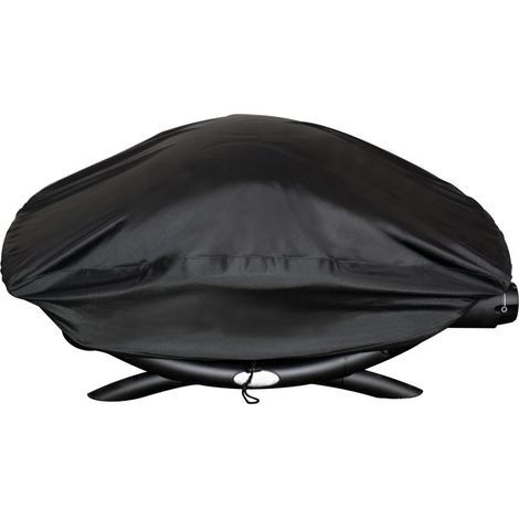 Gas BBQ Grill Covers Fit for Weber Baby Q, Q100, Q120 and Q1000 Gas Grills, Black (1/5)