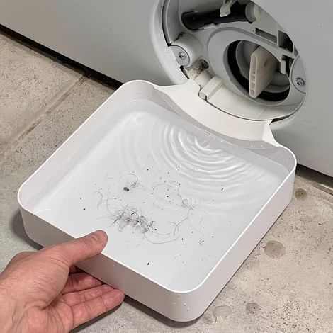 Plateau de drainage pour machine à laver – Bac de récupération en ABS avec plaque déflectrice pour protection du sol, compatible avec appareils électroménagers universels (1/5)