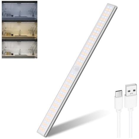Wiederaufladbare LED-Küchenleuchte per USB, 35 cm LED-Schrankleuchte, kabellose Innenleuchte mit Bewegungsmelder (1/5)