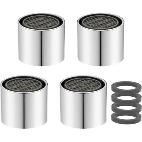 Internal Thread (M18) 4pcs M18/M20/M22/M24/M28 Faucet Aerator Water Saving Filter Replacement Parts (1/4)