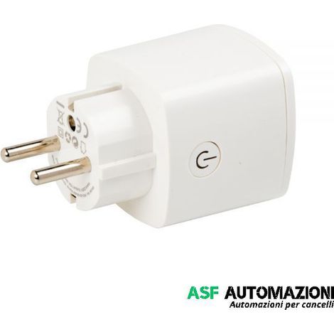 HIKVISION DS-PSP1-WE Spina intelligente AX-PRO per gestione carichi, presa Smart Plug radio per comando dispositivi