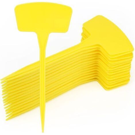 30 pièces 26.5 cm Grande Plante Étiquette en Plastique ,Jardin Étiquettes Marqueurs Nom de la, Plante Étiquettes Étanche Étiquette plante Haute Plein Air,Jaune (1/5)
