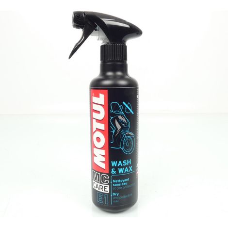Motul E1 Wash & Wax 102996 Spray nettoyant sans Eau et Cire protectrice 400 ML (1/2)