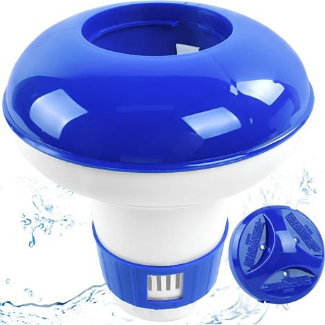 Diffuseur Chlore Piscine, 5 Pouces Diffuseur Flottant Piscine Distributeur Flottant, Flotteur Piscine Chlore, Distributeur Chlore Spa, Diffuseur de Chlore pour Piscine Bains à Remous Spa Fontaines (1/5)