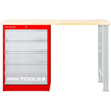 Établi modulaire Multiplex avec armoire à tiroirs 5T 1500 mm MW Tools MOD15LP5 (1/2)
