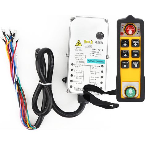 YU-6AC36V Télécommande pour palan électrique industriel robuste à poignée unique (1/5)
