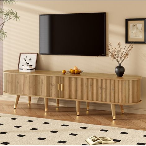 MEUBLIV TV-Möbel 175x45x38 cm Holz – mit Schiebetür und Stauraum (1/5)