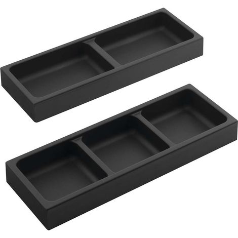 Sapho - Set di 2 organizer per cassetti Lindo, antracite, 2 pezzi LD002 (1/3)