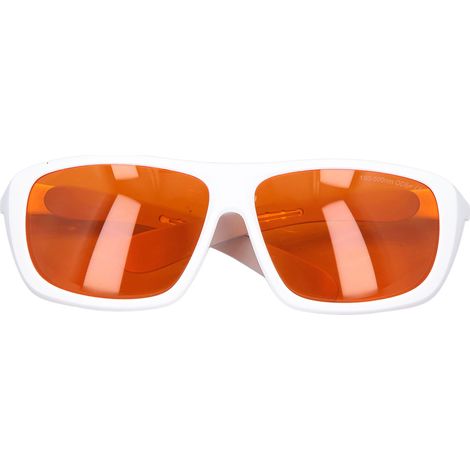 Lunettes de protection laser en plastique pour projets de fibre optique, longueur d'onde 180-500 nm, blanc (1/5)