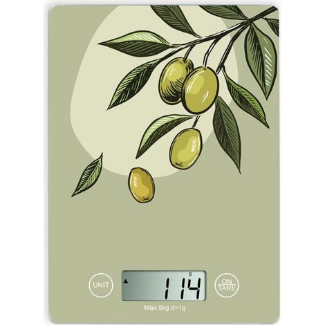 Elektronische Küchenwaage - LIVOO - DOM451OL - Glasplatte - 5 kg - Touch (1/4)