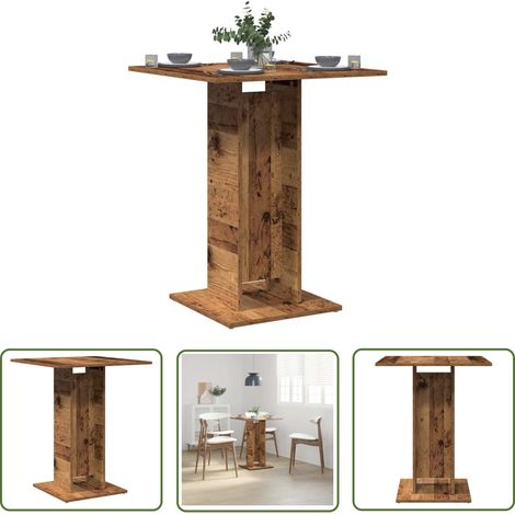 vidaXL Bistrotisch Altholz-Optik 60x60x75 cm Holzwerkstoff (1/5)