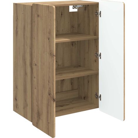 Armadietto a muro  Mobiletto a muro Rovere Artigianale 66 x 34,5 x 92 cm DAS971996 (1/5)