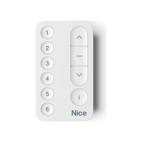 Telecomando Radiocomando Trasmettitore Mini Bidirezionale Portatile Bianco NICE MINIDOMI' 6 MINIDOMI6