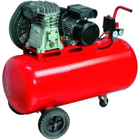 Compressore 220V 2 Cil/Cinghia 2Hp Lt. 100
