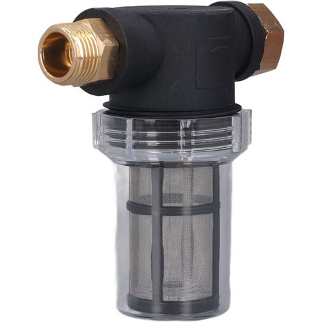 Filtros de agua para mangueras de jardín, filtros de sedimentos en línea para hidrolimpiadoras, prefiltros de agua domésticos. (1/5)