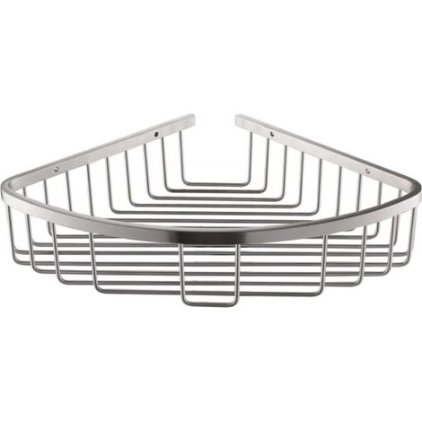 Étagère Murale D'angle En Acier Inoxydable Pour Salle De Bain Rangement Pratique (1/4)