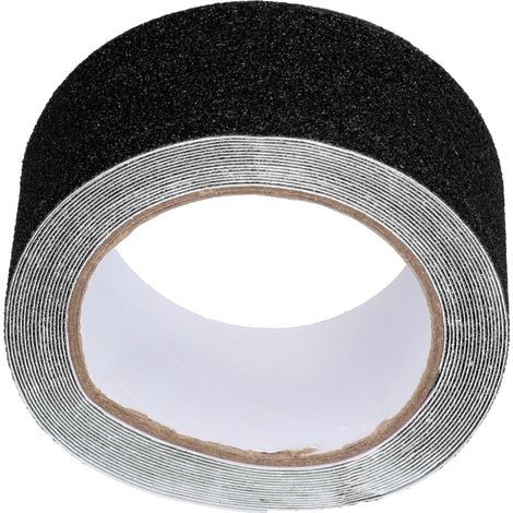 Ruban adhésif antidérapant haute adhérence pour extérieur, résistant à l'abrasion, 5 mètres de long, noir (1/5)