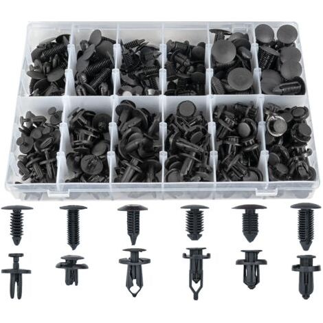 Lot de 240 clips de pare-chocs pour voiture, rivets en plastique, fixations, kit de fixation à pression, tailles les plus populaires, pour GM, Ford, Toyota, Honda, Chrysler (1/5)