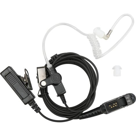 Earpiece for walkie-talkie, two-way radio, air tube, for Motorola XIR P6600i P6620i MTP3100 3150 3250
