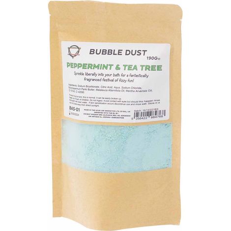 Poussière de bain à la menthe poivrée et à l'arbre à thé 200 g- Vendu par 1 (1/4)