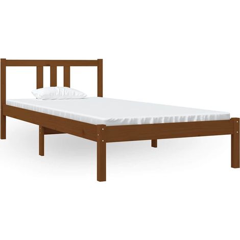 Maison Exclusive - Giroletto senza Materasso Ambra Legno Massello Pino 90x200 cm (1/5)