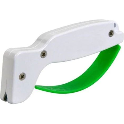 Affûteur manuel pour couteaux de poche et outils de jardin, plastique blanc, 1 pièce