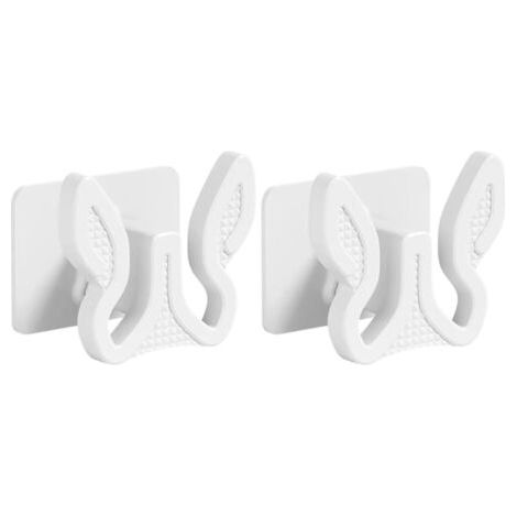 2 pièces Étagère à chaussures murale en plastique, polyvalente et portable, idéale pour la salle de bain ou le salon, Blanc