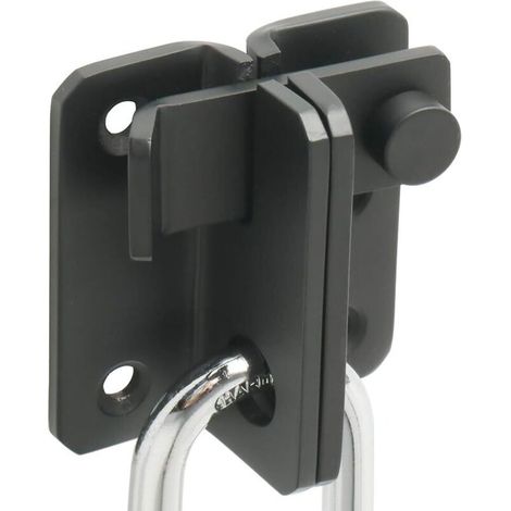 Des verrous pour portes coulissantes extérieures, portes à enroulement, loquets pour portes intérieures et verrous à bascule sont disponibles (Noir, Ouvrir à droite).
