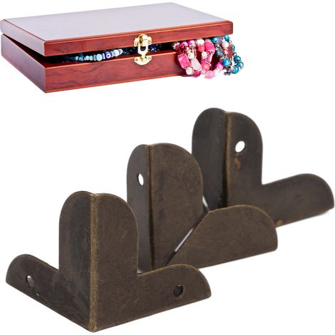 50 Protections d'angle triangulaires style vintage, robustes et durables pour coins muraux (1/5)