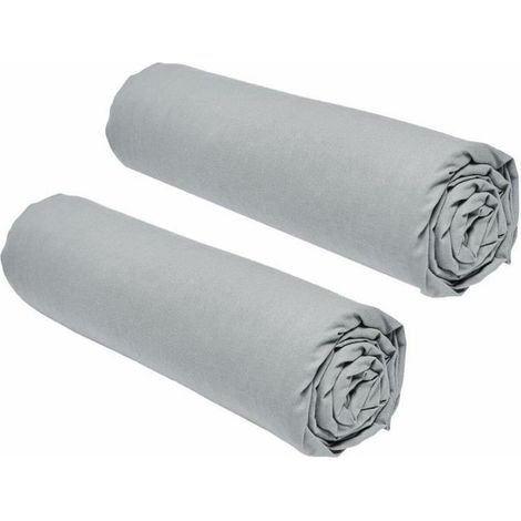 Today Essential 2er-Set Graue Spannbettlaken 160x200 cm