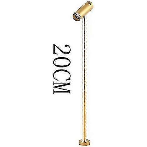 Lampe LED à intensité variable Jwl pour présentoir de bijoux, 20/30/35 cm, sur pied, pour magasin de téléphonie, lampe de bureau, rotative, 220 V.Gold 20CM6000K (1/4)