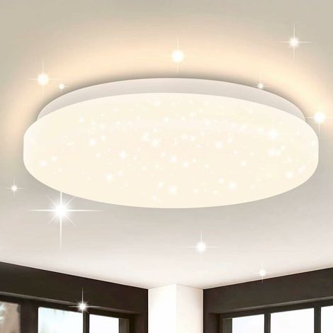 Plafonnier Led Plafonnier Lumière Starry Sky - Lampe de chambre moderne Petit couloir Glitter Hallway Lampe de couloir 15W 3000K Blanc chaud pour couloir Escalier Chambre Cuisine Plastique 21cm (1/5)
