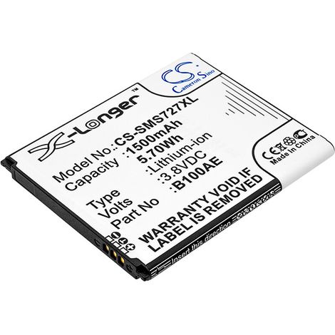 NX - Batterie téléphone, smartphone, GSM pour Samsung 3.8V 1500mAh - B100AEEB-B100AEGH (1/4)