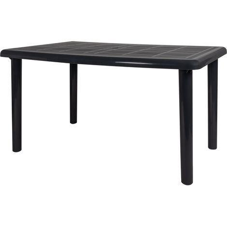 Mesa rectangular reciclada exterior 140x90 gris volcánico OLOT garbar