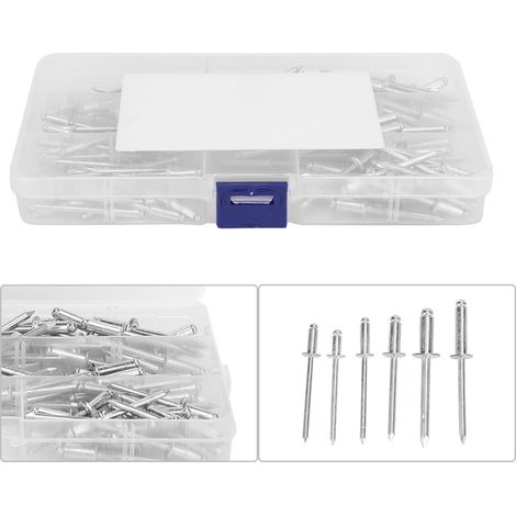 120 rostfreie, korrosionsbeständige Aluminium-Blindnieten, praktisches Zubehör für Boote und Industrie (1/5)
