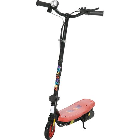 Trottinette électrique 120 W pliable pour enfant 7-14 ans 12 Km/h max. autonomie 10 Km max. rouge (1/5)