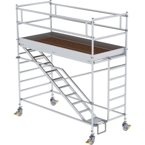 MUNK Rollgerüst mit Schrägaufstiegen 1,35x3,00m Plattform, 4,35m AH (1/2)