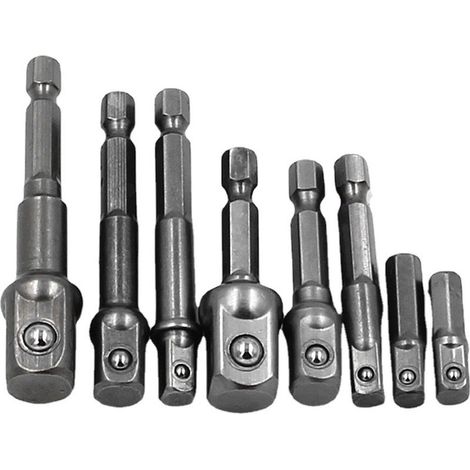 Pièces de rechange pour le kit MC 8 pièces comprenant un tournevis, une clé, une rallonge en acier au chrome vanadium, une tige hexagonale, un jeu de forets et un adaptateur de douille durable pour le (1/5)