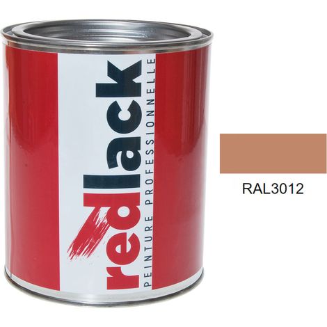 Barattolo da 1L di vernice – RAL 3012 – Rosso beige – lucida – multisupporto – Redlack