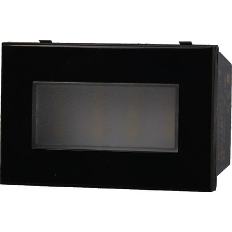 ETTROIT AN0303 Lampe de balisage LED 3P 220V Noir 6000K Compatible avec Bticino Axolute