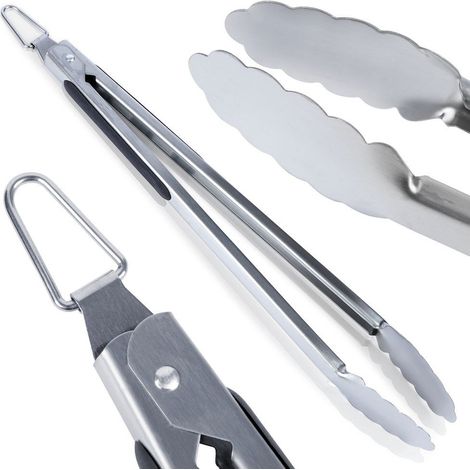 Pinces de cuisine en acier pour grillades et service, 43 cm (1/5)